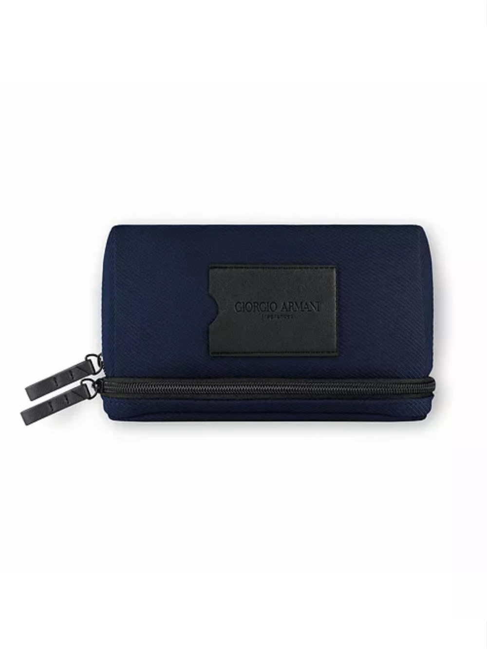 Authentic Giorgio Armani Navy & Black makeup cosmetic bag / Toiletry Pouch